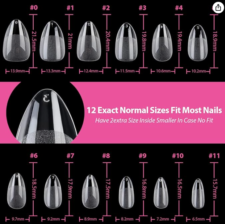 Watermelon Bee Light Pink Short Almond Press-On Nails – Reusable Gel X Set