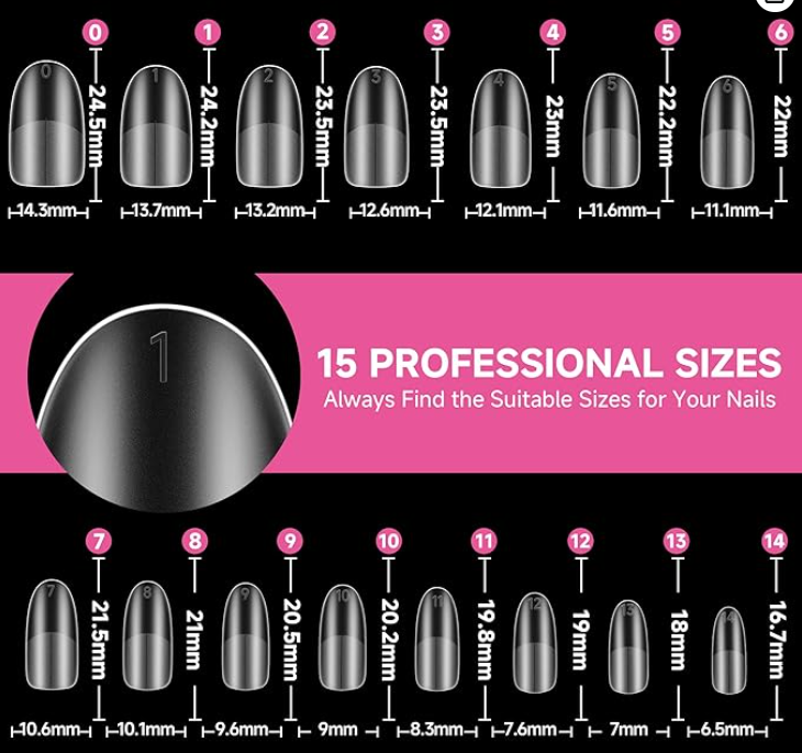 Purple Glitter Press-On Nails – Medium Round Shape