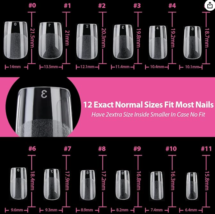 "Sweet Kisses & Cherries" Red & Nude Press-On Nails | Short Square Size Large