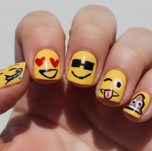 Emoji Mania Kids Emoji Press-On Nails | Size Small