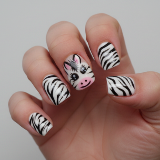 Zebra Zing- Kids Size Medium